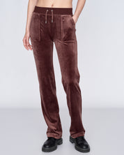 Classic Velour Del Ray Pant Bitter Chocolate - Juicy Couture Scandinavia