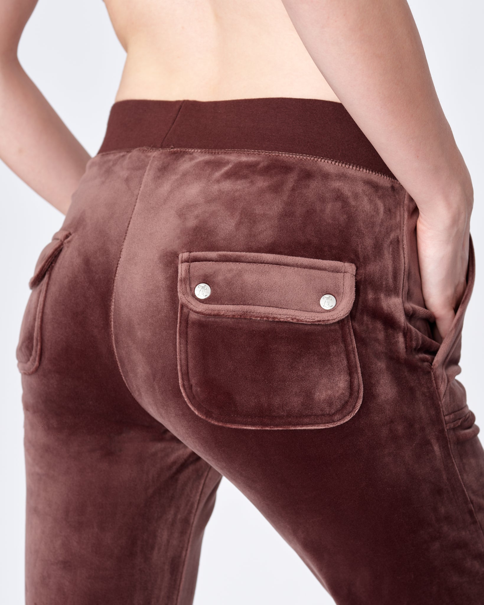 Classic Velour Del Ray Pant Bitter Chocolate - Juicy Couture Scandinavia