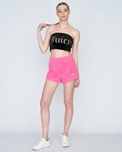 Classic Velour Babe Boob Tube Top Black - Juicy Couture Scandinavia