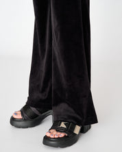 Classic Velour Layla Low Rise Pocket Flare Black - Juicy Couture Scandinavia