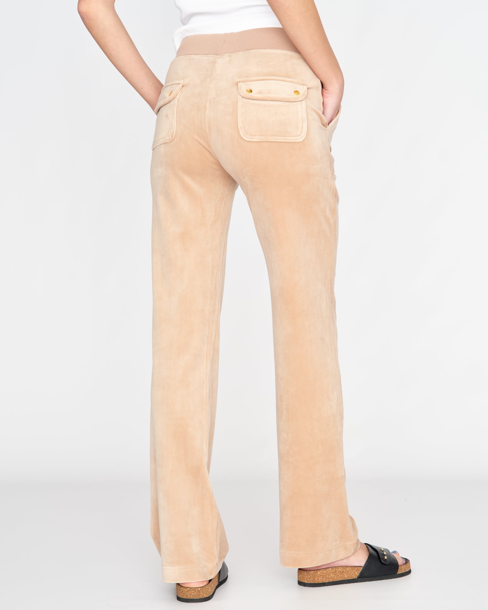 Classic Velour Del Ray Pant Caramel Gold Hardware - Juicy Couture Scandinavia