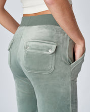 Classic Velour Del Ray Pant Chinois Green - Juicy Couture Scandinavia