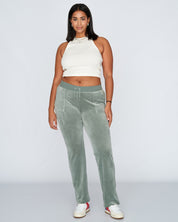 Classic Velour Del Ray Pant Chinois Green - Juicy Couture Scandinavia