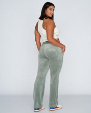Classic Velour Del Ray Pant Chinois Green - Juicy Couture Scandinavia