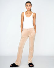 Classic Velour Diamante Del Ray Pant Warm Taupe - Juicy Couture Scandinavia