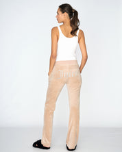 Classic Velour Diamante Del Ray Pant Warm Taupe - Juicy Couture Scandinavia