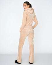 Classic Velour Diamante Del Ray Pant Warm Taupe - Juicy Couture Scandinavia