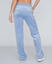 Classic Velour Del Ray Pant Della Robia Blue - Juicy Couture Scandinavia