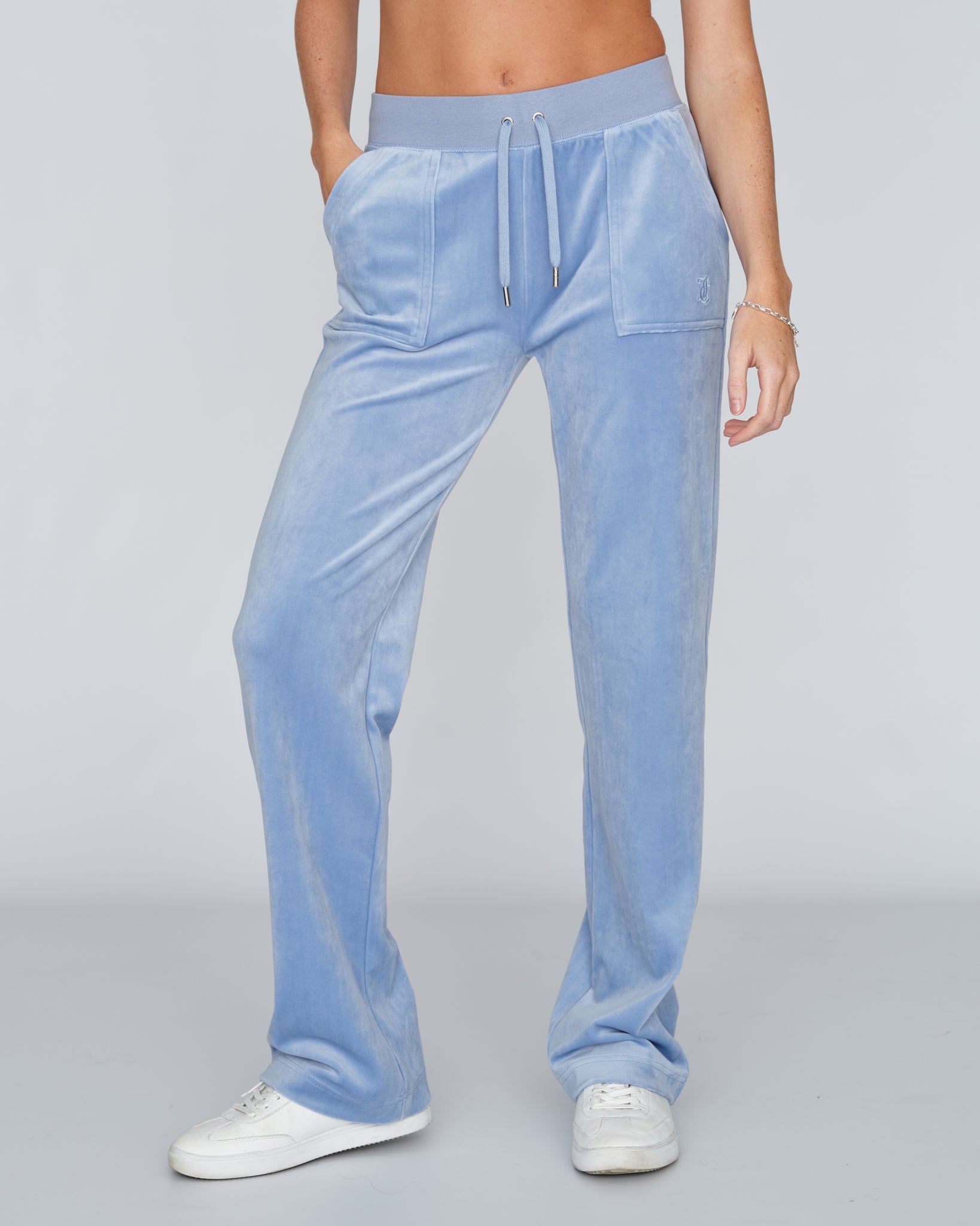 Classic Velour Del Ray Pant Della Robia Blue - Juicy Couture Scandinavia