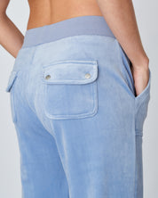 Classic Velour Del Ray Pant Della Robia Blue - Juicy Couture Scandinavia
