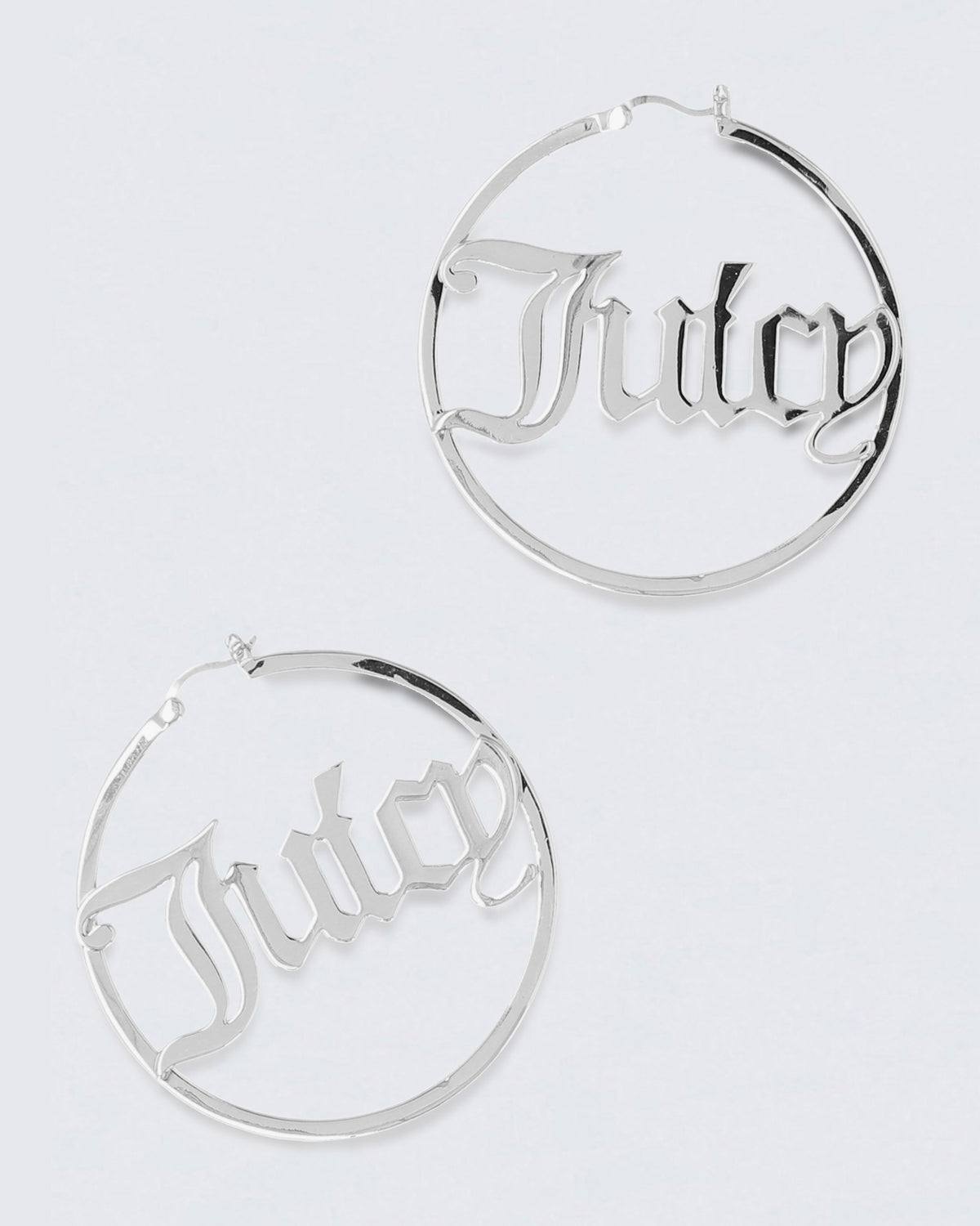 Eva Maxi Hoops Earrings Silver - Juicy Couture Scandinavia