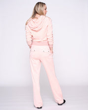 Robertson Classic Velour Zip Hoodie Pale Pink - Juicy Couture Scandinavia