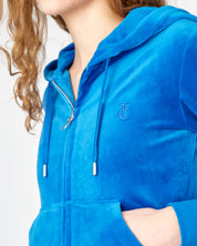 Classic Velour Robertson Zip Hoodie Skydiver - Juicy Couture Scandinavia