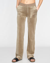 Classic Velour Del Ray Pant Vetiver Gold Hardware - Juicy Couture Scandinavia