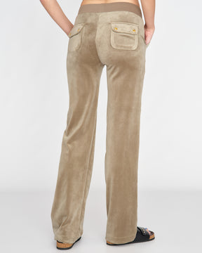 Classic Velour Del Ray Pant Vetiver Gold Hardware - Juicy Couture Scandinavia