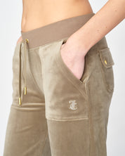 Classic Velour Del Ray Pant Vetiver Gold Hardware - Juicy Couture Scandinavia