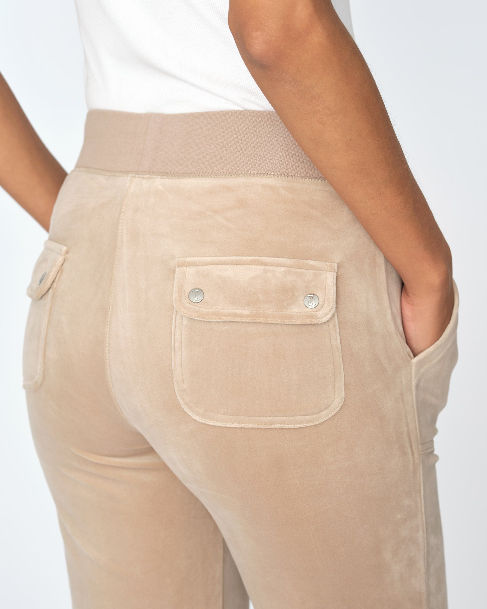 Classic Velour Del Ray Pant Warm Taupe - Juicy Couture Scandinavia