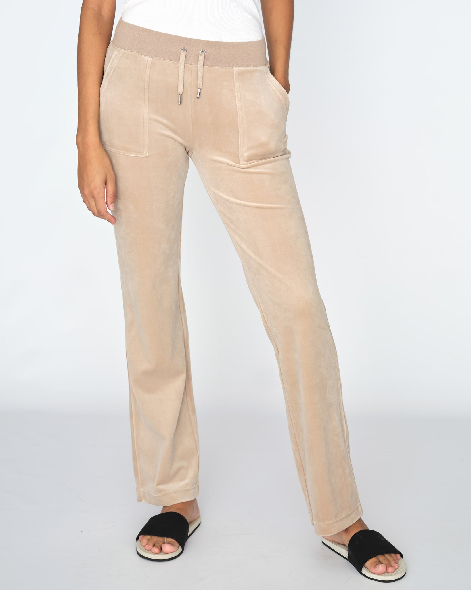 Classic Velour Del Ray Pant Warm Taupe - Juicy Couture Scandinavia